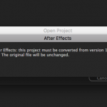 Downgrading After Effects Files